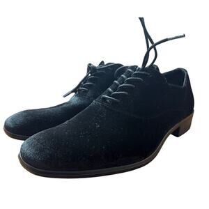 Call It Spring Jonathan Lace Up Oxford Dress Shoes Velvet Black Men's Size 7